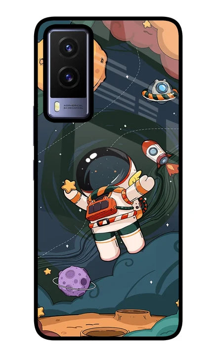 Cartoon Astronaut Vivo V21E 5G  Back Cover