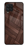 Wooden Texture Design Samsung A22 4G Glass Case