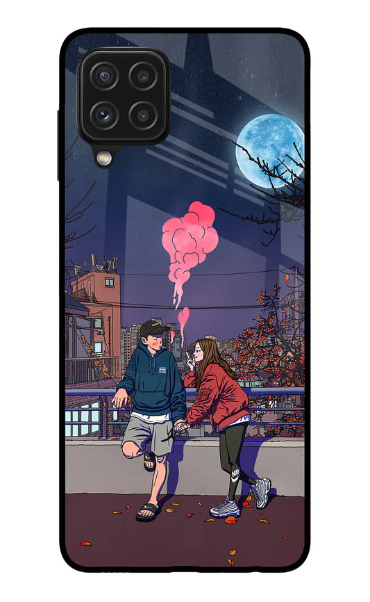 Chilling Couple Samsung A22 4G Back cover