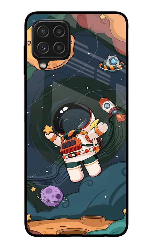 Cartoon Astronaut Samsung A22 4G Back cover