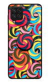 Spiral Pattern Samsung A22 4G Glass Case