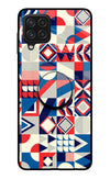 Colorful Pattern Samsung A22 4G Glass Case