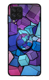 Cubic Abstract Samsung A22 4G Glass Case