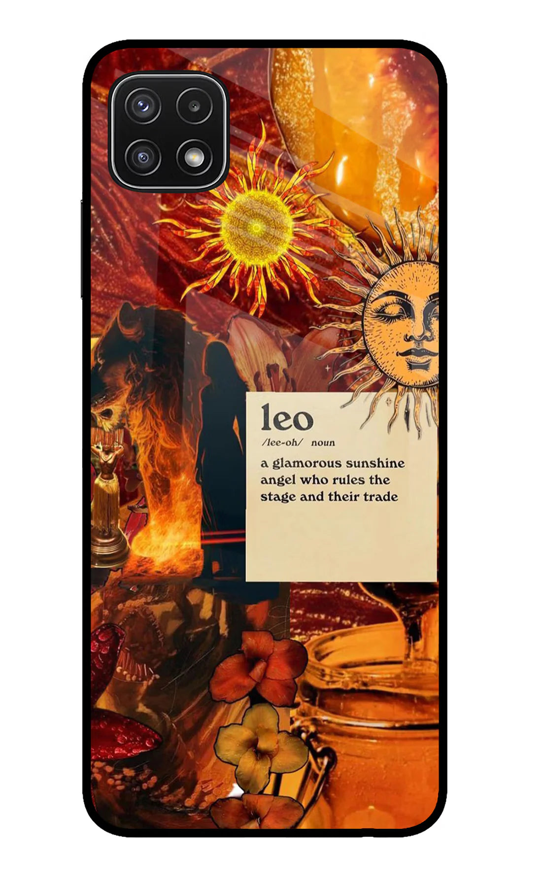 Leo Zodiac Samsung A22 5G Back cover