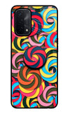 Spiral Pattern Oppo A74 5G Glass Case