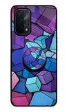 Cubic Abstract Oppo A74 5G Glass Case