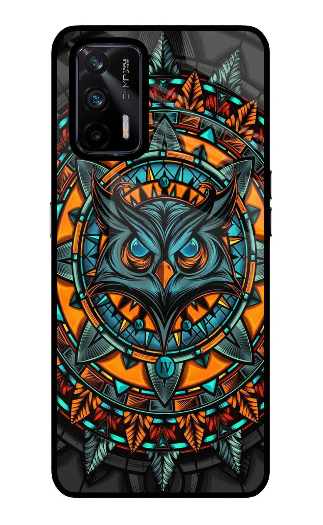 Angry Owl Art Realme X7 Max Back cover