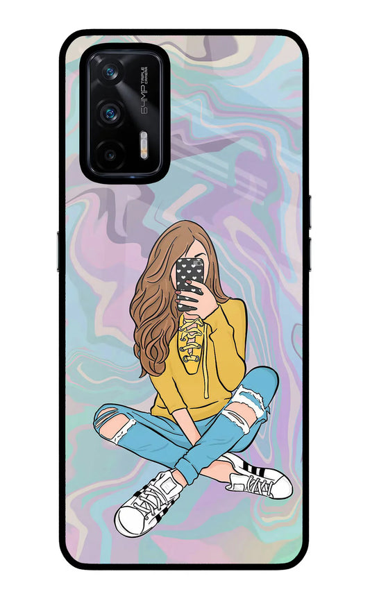 Selfie Girl Realme X7 Max Back cover