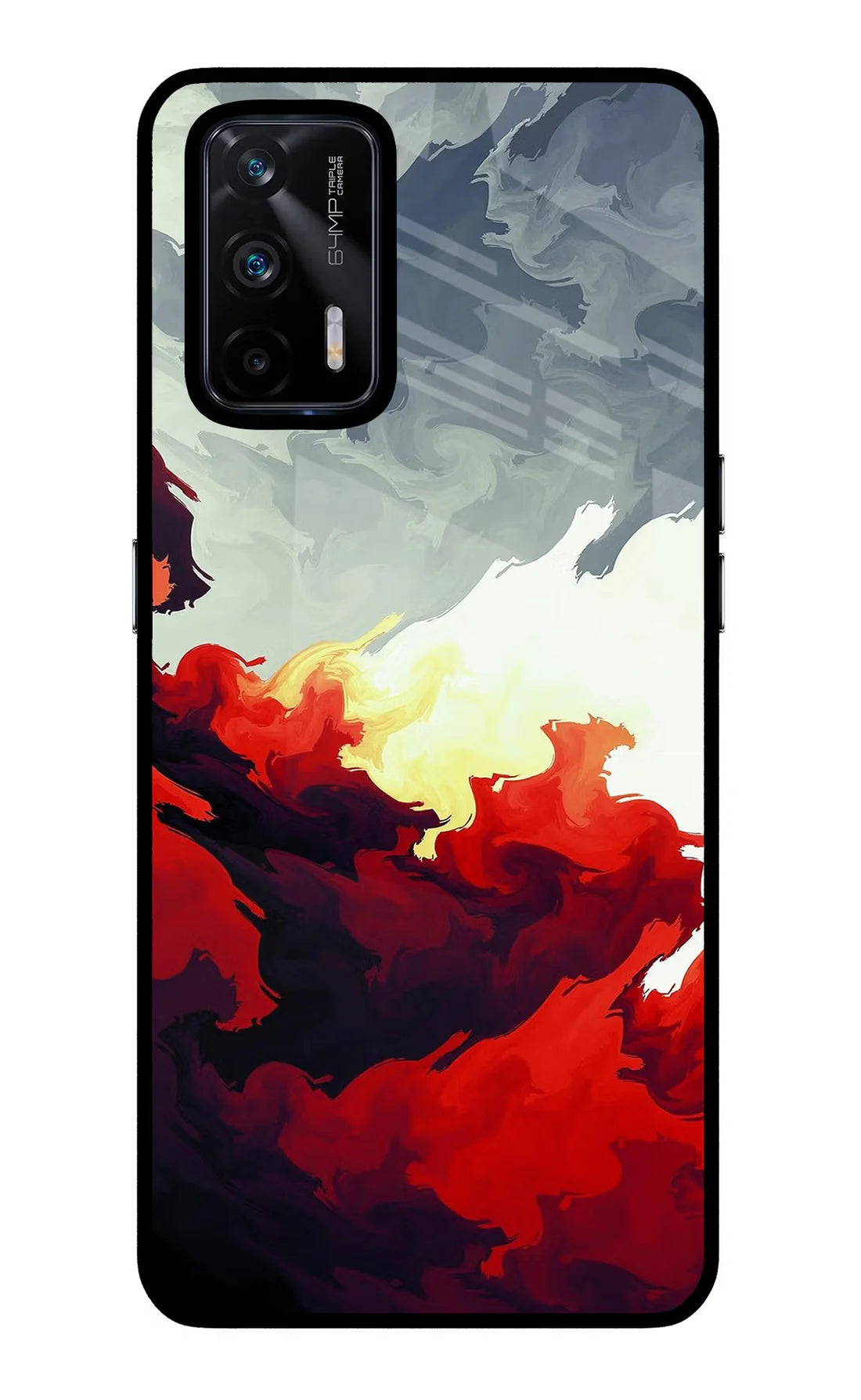 Fire Cloud Realme X7 Max Back cover