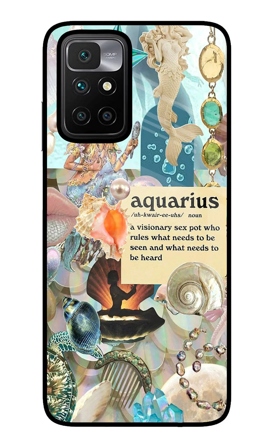 Aquarius Zodiac Redmi 10 Prime Back cover