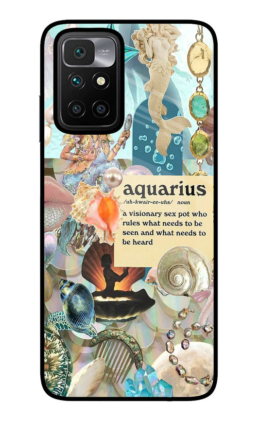 Aquarius Zodiac Redmi 10 Prime Back cover