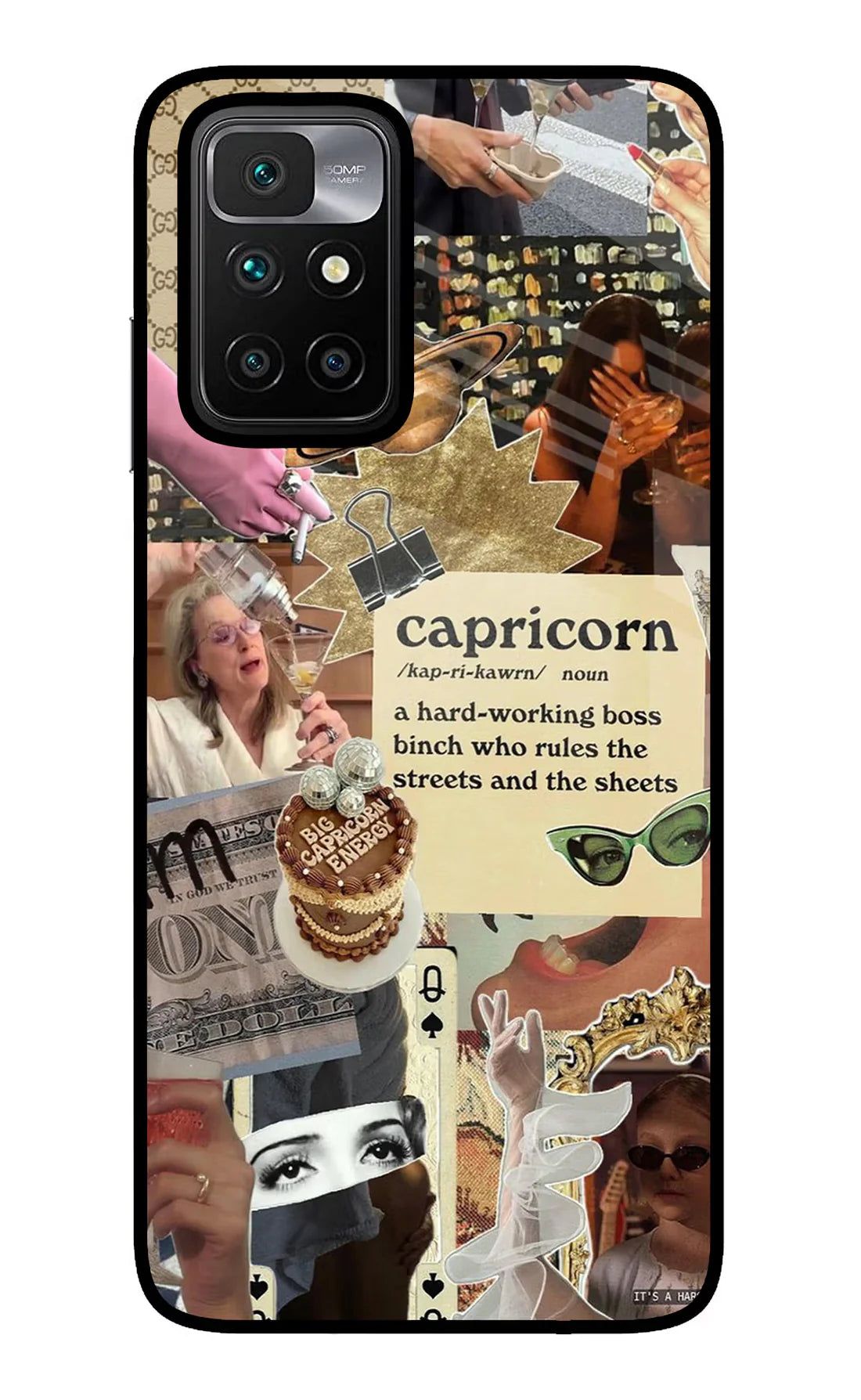 Capricorn Zodiac Redmi 10 Back cover
