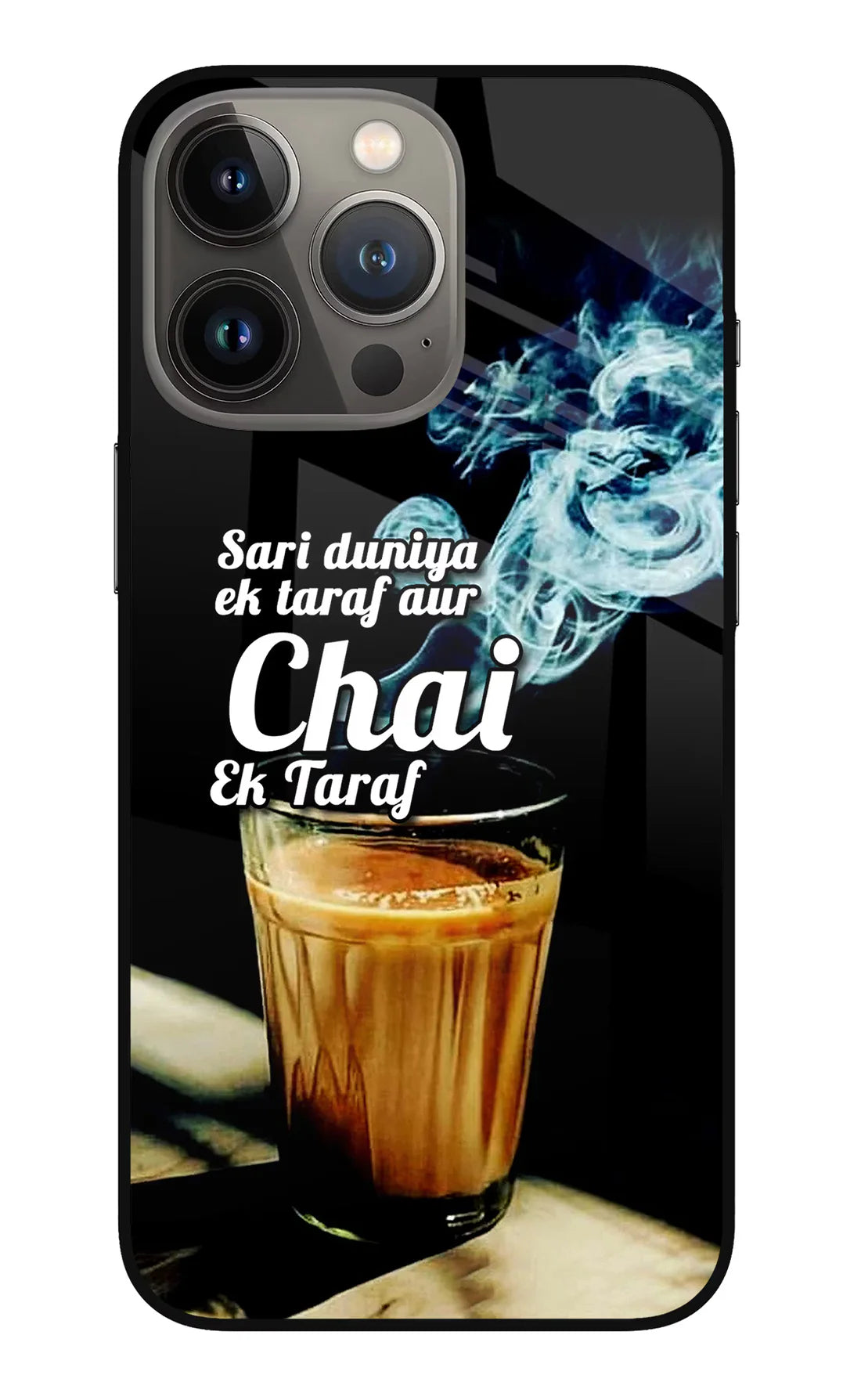 Chai Ek Taraf Quote iPhone 13 Pro Back cover