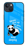 Keep Sleeping iPhone 13 Mini Glass Case