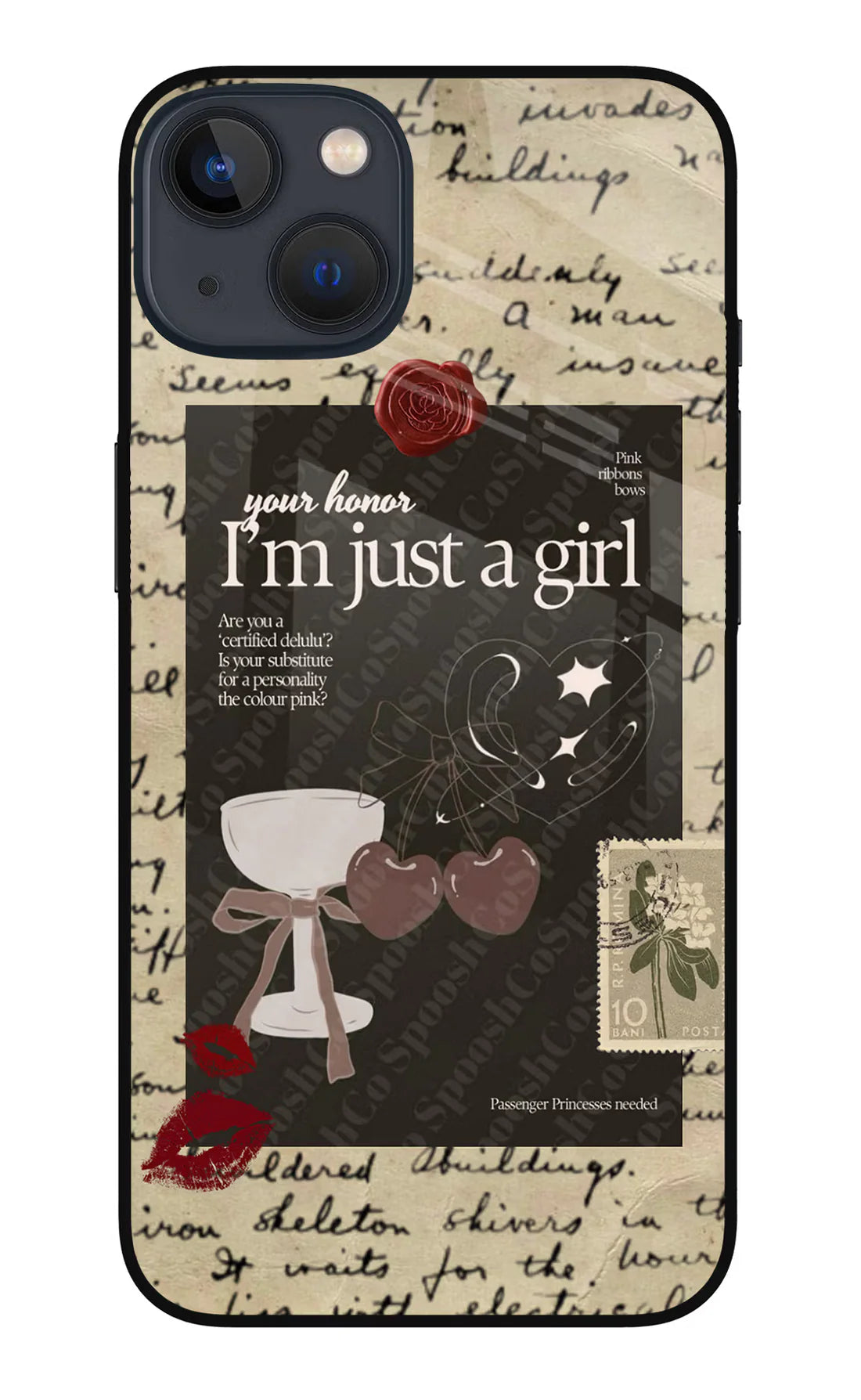 I am just a girl iPhone 13 Mini Back cover