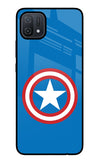 Captain America Logo Oppo A16 Glass Case