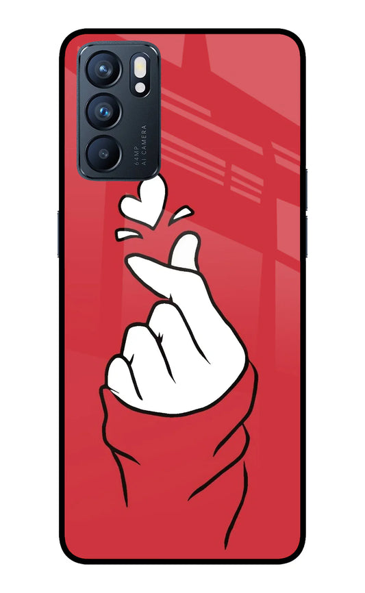 Korean Love Sign Oppo Reno6 5G back cover
