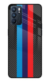 BMW Stripes Pattern Oppo Reno6 5G Glass Case