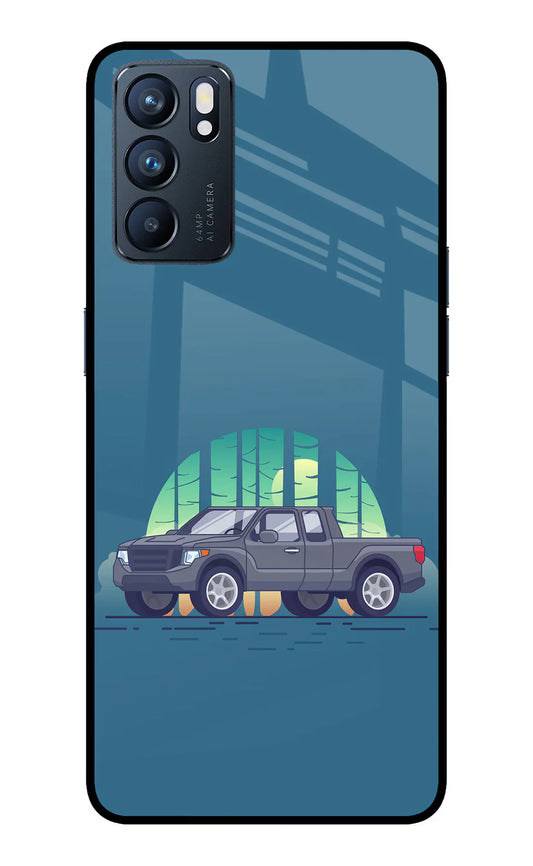 Retro Garage Vibe Oppo Reno6 5G back cover