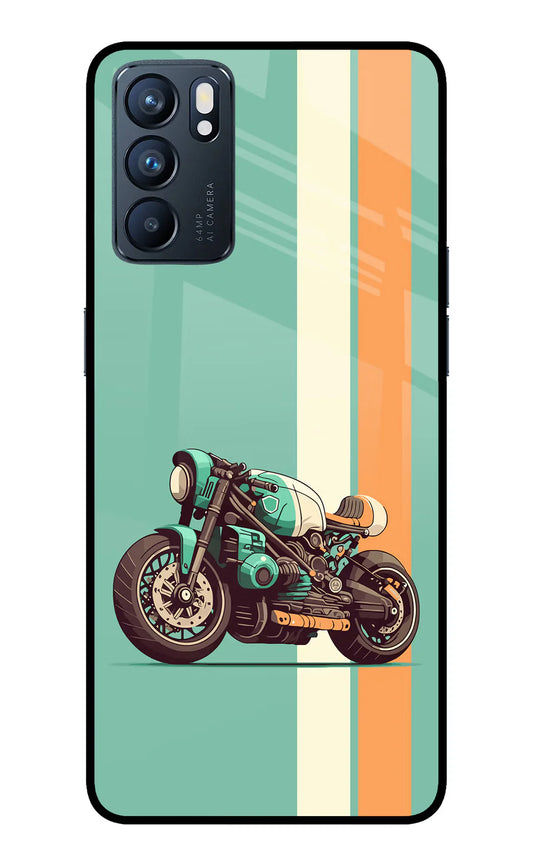 Striped Moto Drift Oppo Reno6 5G back cover
