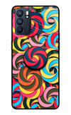 Spiral Pattern Oppo Reno6 5G Glass Case