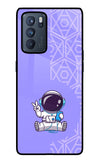 Cute Astronaut Chilling Oppo Reno6 Pro 5G Glass Case