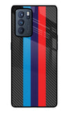 BMW Stripes Pattern Oppo Reno6 Pro 5G Glass Case