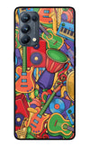 Music Instrument Doodle Oppo Reno5 Pro 5G Glass Case