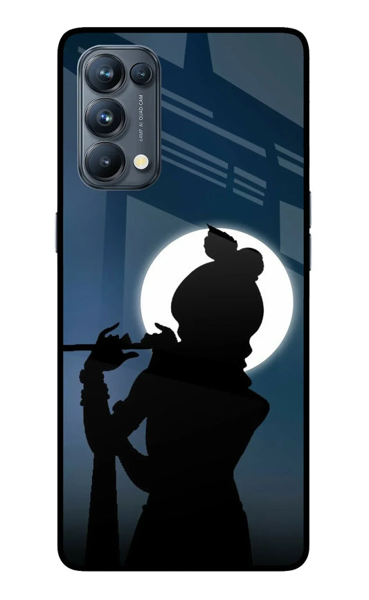 Shri Krishna Silhouette Oppo Reno5 Pro 5G back cover