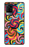 Spiral Pattern Vivo X60 Pro Glass Case