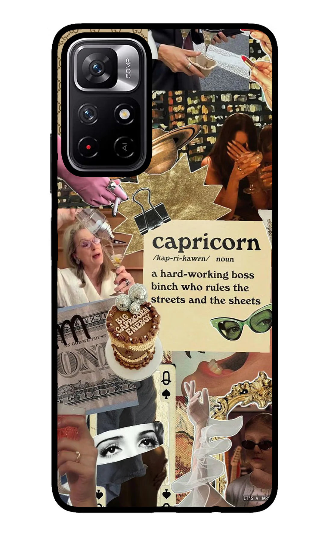 Capricorn Zodiac Redmi Note 11T 5G Back cover