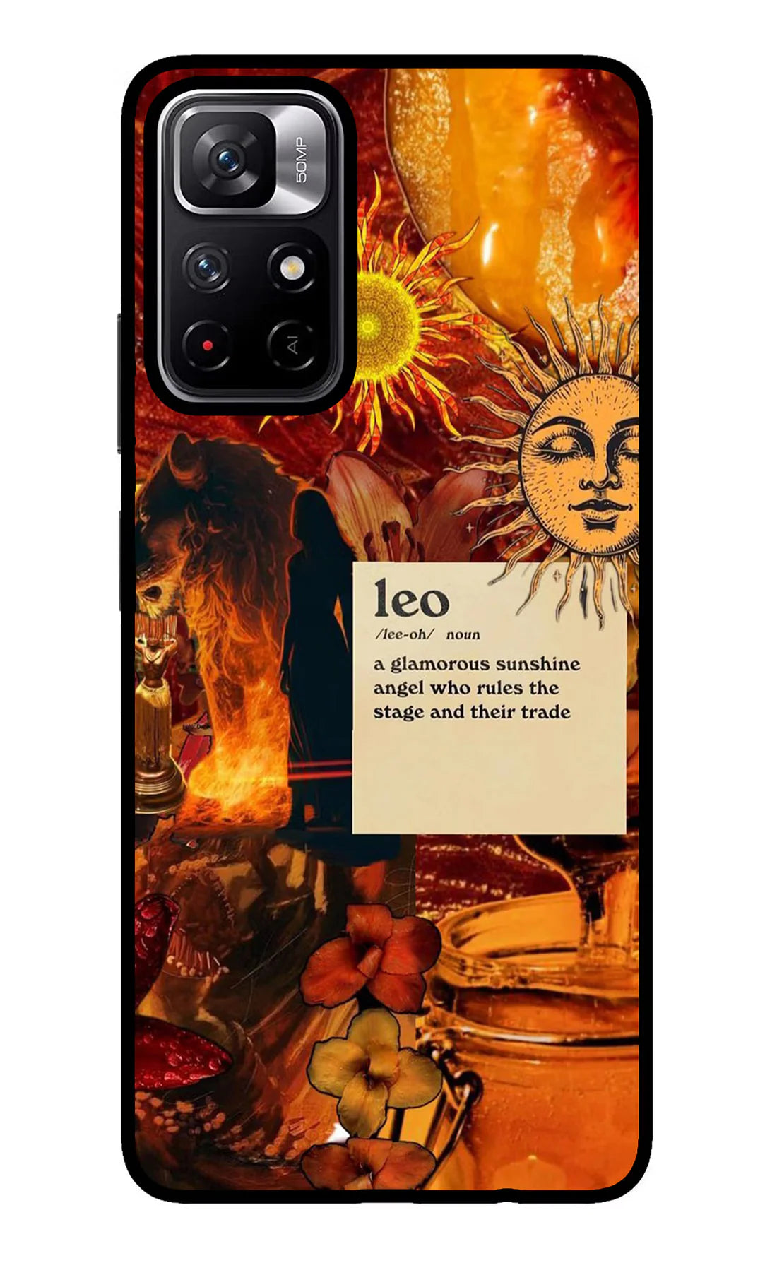 Leo Zodiac Redmi Note 11T 5G Back cover