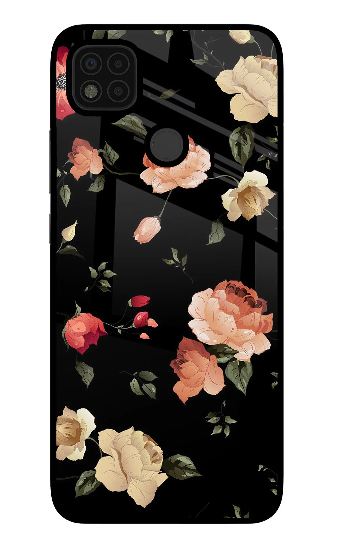 Flowers Poco C31 Back cover
