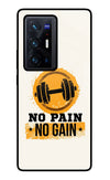 No Pain No Gain Vivo X70 Pro+ Glass Case