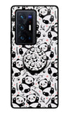 Cute Panda Vivo X70 Pro+ Glass Case