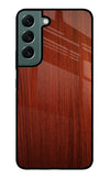 Wooden Plain Pattern Samsung S22 Glass Case