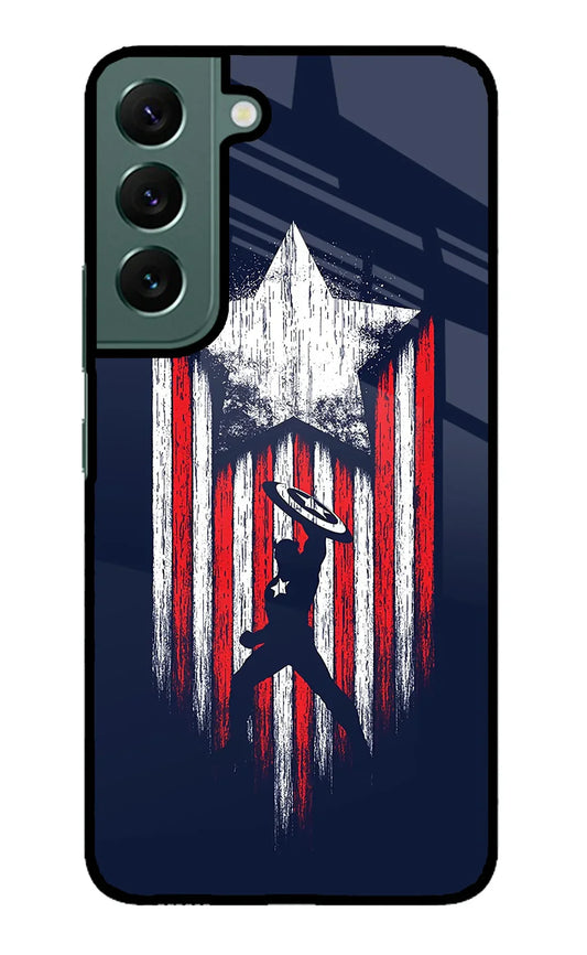 Captain America Marvel Art Samsung S22 Plus Back cover