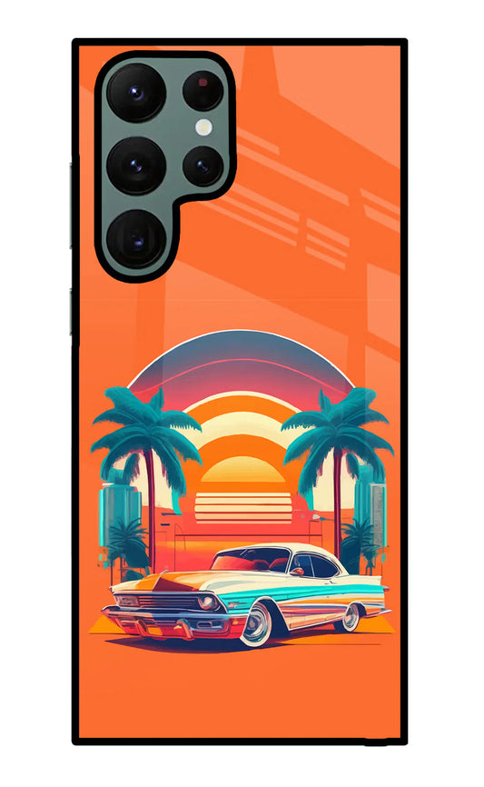 Palm Drive 80s Samsung S22 Ultra Back cover