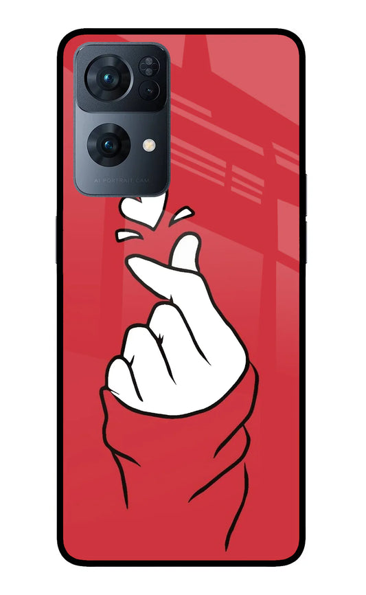 Korean Love Sign Oppo Reno7 Pro 5G back cover