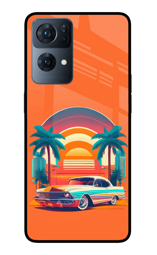 Palm Drive 80s Oppo Reno7 Pro 5G back cover