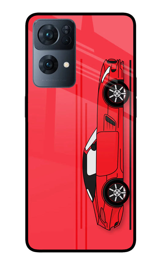 Red Velocity Oppo Reno7 Pro 5G back cover