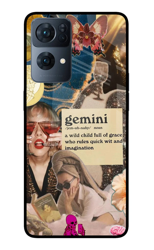 Gemini Zodiac Oppo Reno7 Pro 5G back cover