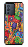 Music Instrument Doodle Vivo V23 5G Glass Case