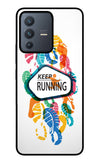 Keep Running Vivo V23 5G Glass Case