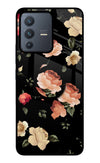 Flowers Vivo V23 5G Glass Case