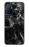 Black Marble Texture Vivo V23E 5G Glass Case