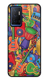 Music Instrument Doodle Vivo V23E 5G Glass Case