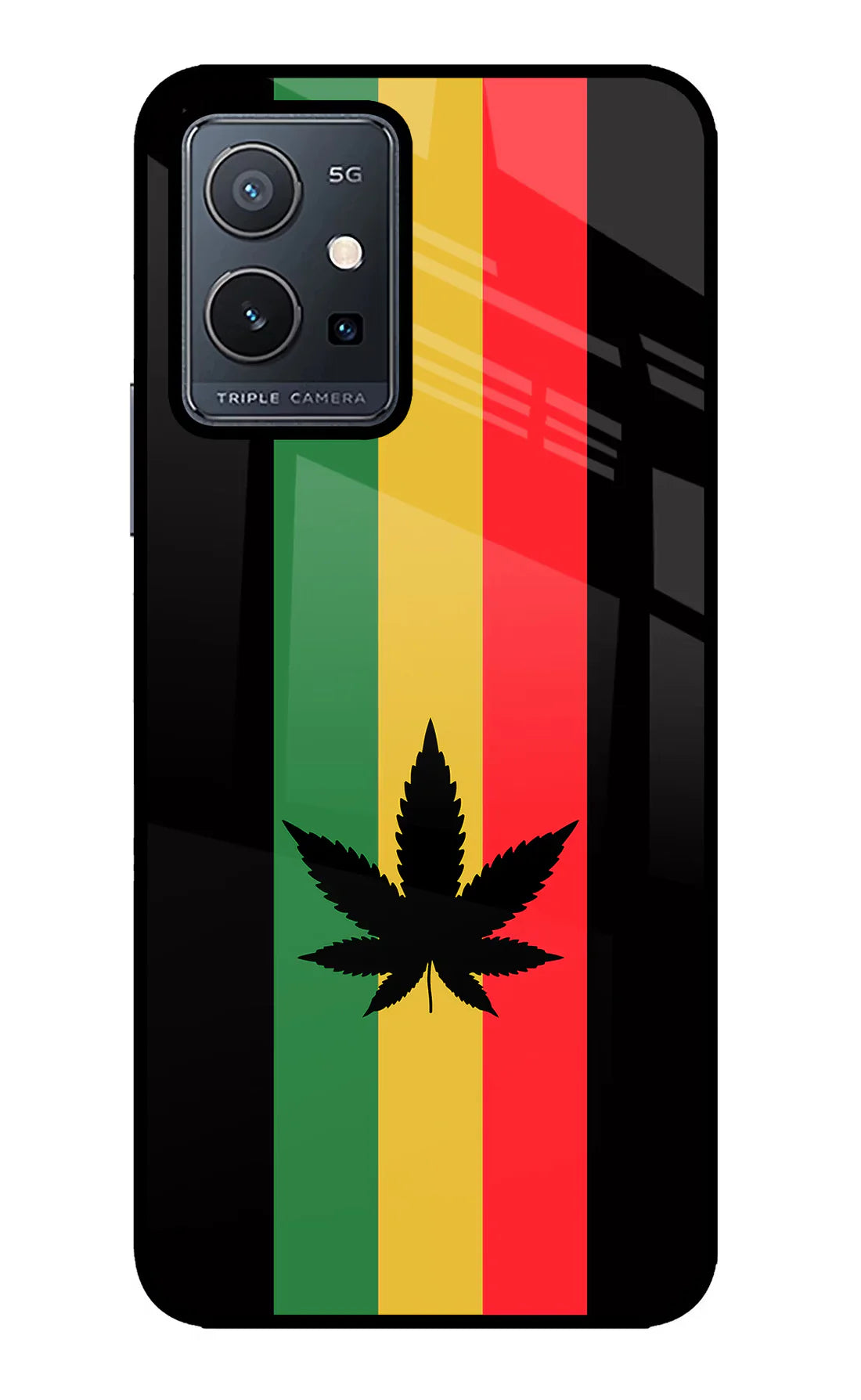 Weed Flag Vivo Y75 5G/Vivo T1 5G Back cover