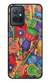 Music Instrument Doodle Vivo Y75 5G/Vivo T1 5G Glass Case