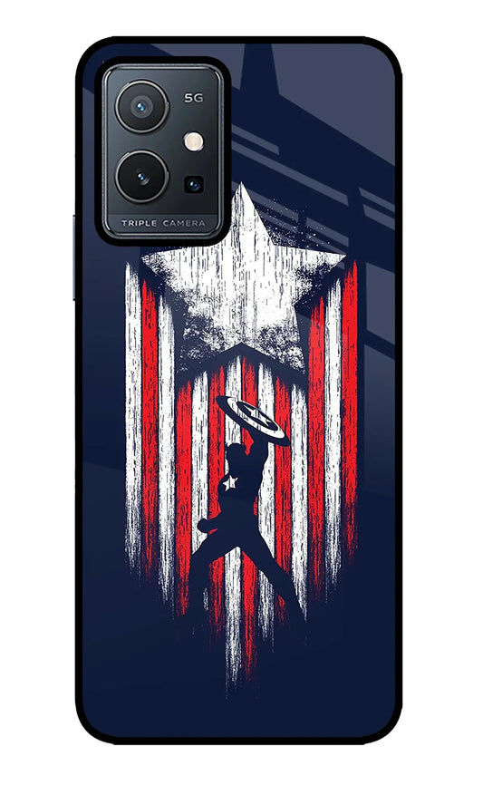 Captain America Marvel Art Vivo Y75 5G/Vivo T1 5G back cover